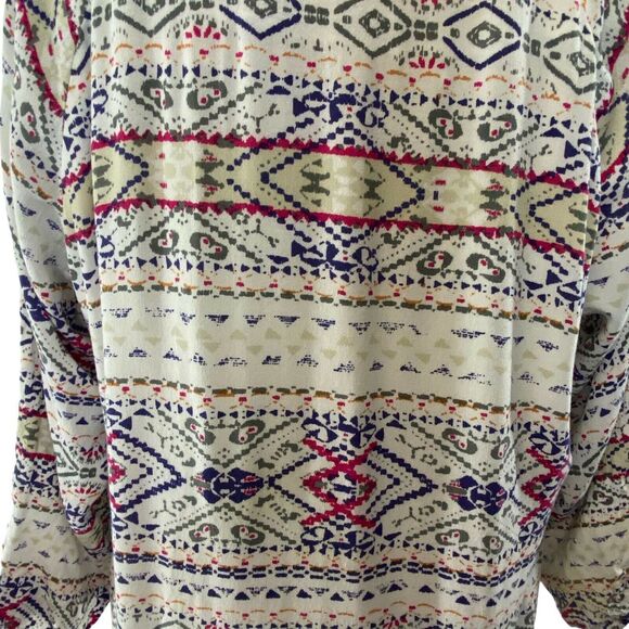 Stitch Fix Skies Are Blue Aztec Embroidered‎ Neckline Boho Babydoll Casual Dress - Picture 6 of 6